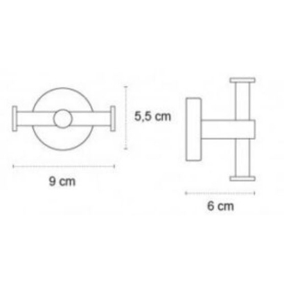 KARAG Uno Satine Brassed Άγκιστρο Διπλό 122299
