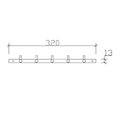 Prima Άγκιστρο Μπάνιου Πενταπλό Για Πετσέτες