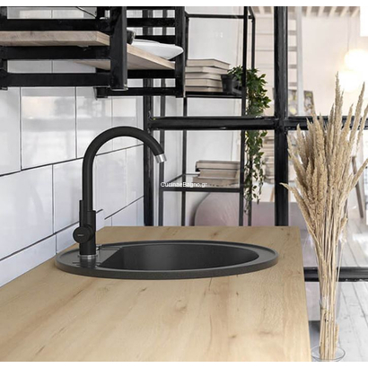 Ferro LUGIO BLG4BL Μπαταρία Κουζίνας Μαύρη