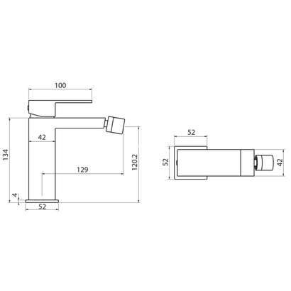KARAG Delos Nero FV11B299-BL Μπαταρία Μπιντέ Μαύρη