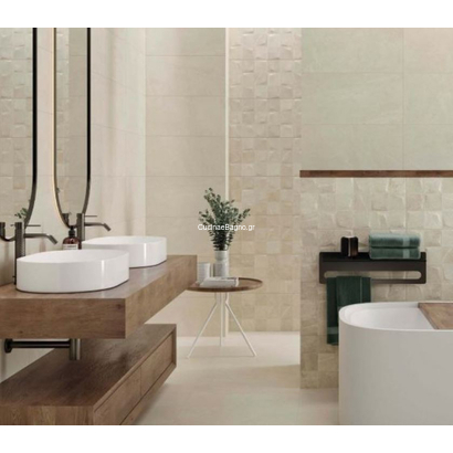 Bellevue Ivory Light Decor 30x60 Πλακάκι Α'ποιότητας Μπάνιου Ματ STN Ceramica