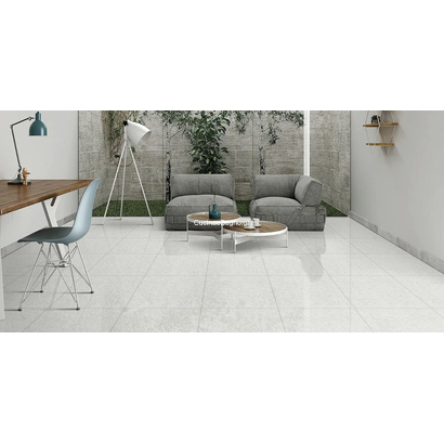 Grasse White 60x60 Porcellanato Rettificato Δαπέδου Γυαλιστερό