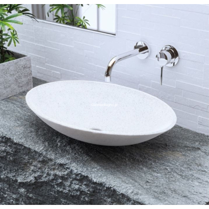 Sanitec Galaxy 282 Helios 56x41 Νιπτήρας Επιτραπέζιος Τεχνογρανίτης