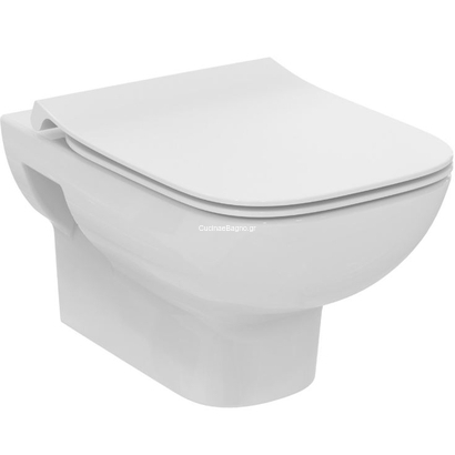 Ideal Standard i.Life A 54 cm Λεκάνη Κρεμαστή Rimless Υ.Π. Με Κάλυμμα SOFT CLOSE SLIM