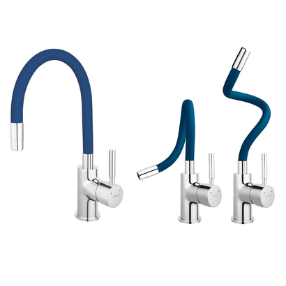 Karag ZUMBA Μπαταρία Κουζίνας Με Εύκαμπτο Σπιράλ Μπλε