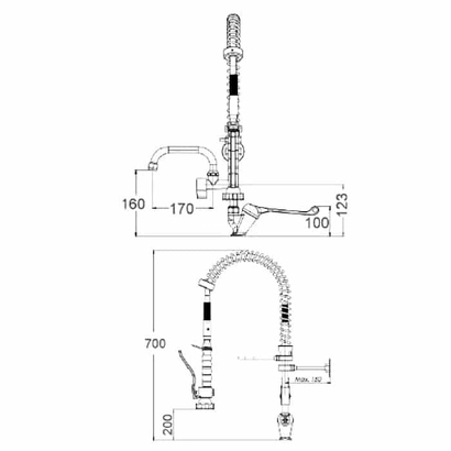 Επαγγελματική Μπαταρία Λάντζας Αναμεικτική 65-1000