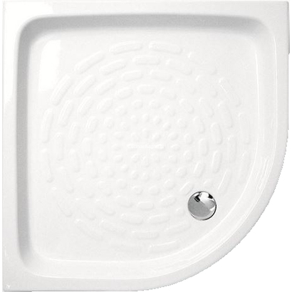 Gloria Ideale Ντουζιέρα 80x80 Πορσελάνη Ημικυκλική 10-8080