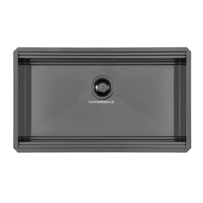 Foster Milanello Gun Metal 79x46,6 Νεροχύτης Ανοξείδωτος Υποκαθήμενος 1034856