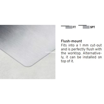 Foster Quadra R12 Gun Metal 75x44 Νεροχύτης Ανοξείδωτος Επικαθήμενος 1717056