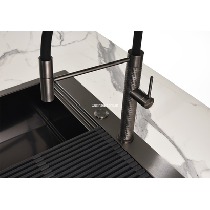 Foster Milanello Gun Metal 80,6x52 Νεροχύτης Ανοξείδωτος Επικαθήμενος 1034056