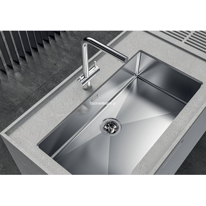 Foster Quadra R12 Gun Metal 75x44 Νεροχύτης Ανοξείδωτος Υποκαθήμενος 1717856