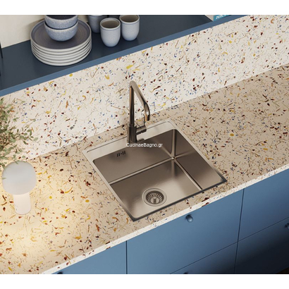 LAVEO Besos Inox Decor 48x49 Νεροχύτης Ανοξείδωτος SLB_310T