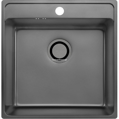 LAVEO Besos Graphite Decor 48x49 Νεροχύτης Ανοξείδωτος SLB_510T