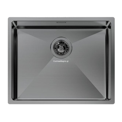 Foster Quadra R12 Gun Metal 54x44 Νεροχύτης Ανοξείδωτος Επικαθήμενος 1715056