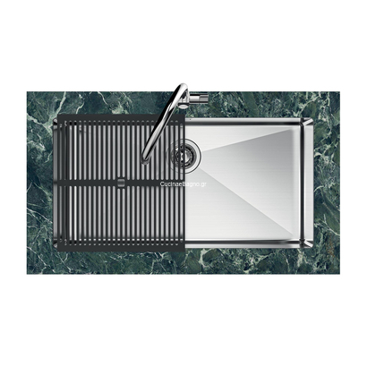 Foster Quadra R12 Gun Metal 54x44 Νεροχύτης Ανοξείδωτος Υποκαθήμενος 1715856