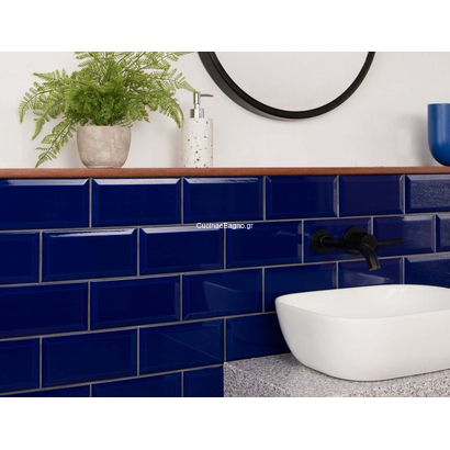 Metro Cobalto 10x20 Μπλε Τουβλάκι Τοίχου Γυαλιστερό Α' ποιότητας