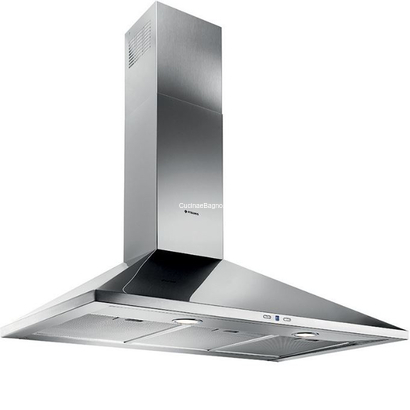 Pyramis Καμινάδα Τετράγωνη Plus 90cm Απορροφητήρας Inox 065037901