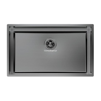 Foster Quadra EVO Gun Metal 78x47 Νεροχύτης Ανοξείδωτος Επικαθήμενος 1257056