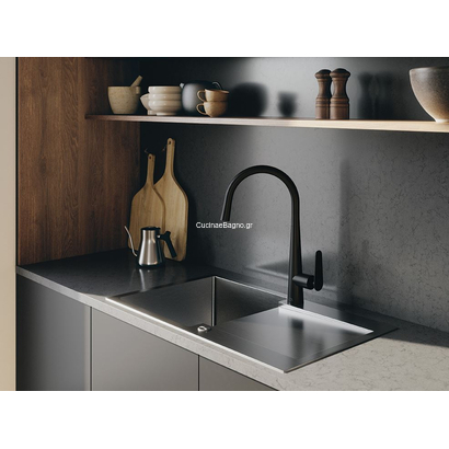 LAVEO Marmara Graphite 76x44 Νεροχύτης Ανοξείδωτος SAM_511T