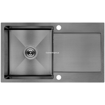 LAVEO Marmara Graphite 76x44 Νεροχύτης Ανοξείδωτος SAM_511T