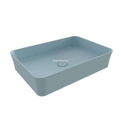 Bocchi Sottile Slim Line Matt Ice Blue Νιπτήρας Επιτραπέζιος 54x37