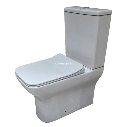 ΤΕΜΑ Vel Rimless Back to Wall 62 cm Λεκάνη Με Καζανάκι ΧΠ/ΠΣ