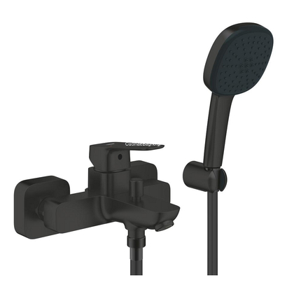 Grohe Cubeo 1018142430 Black Matt Μπαταρία Λουτρού Πλήρες