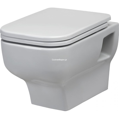 Huida Verona 50x34 Λεκάνη Κρεμαστή Με Κάλυμμα 17-1319