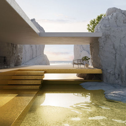 EZARRI Gold 25 Ψηφίδα Σε Δίχτυ Χρυσή