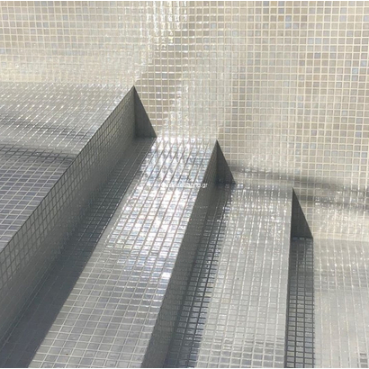 EZARRI Nickel Metal Ψηφίδα Σε Δίχτυ Λευκή