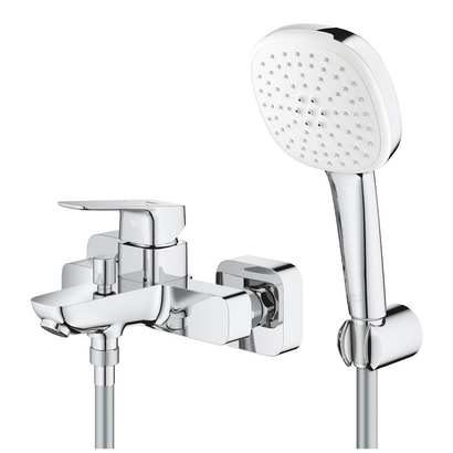 Grohe Cubeo 1018140000 Χρωμέ Μπαταρία Λουτρού Πλήρες