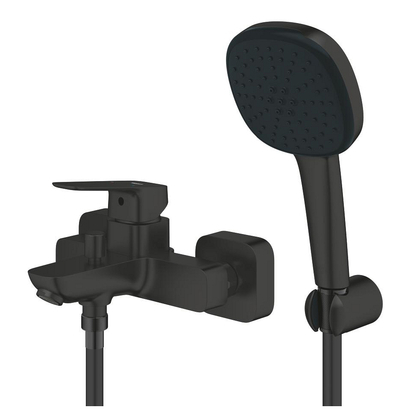 Grohe Cubeo 1018142430 Black Matt Μπαταρία Λουτρού Πλήρες