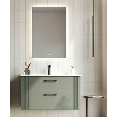 Bari 80 Green Matt Έπιπλο Μπάνιου Κρεμαστό 85x45 PPCV