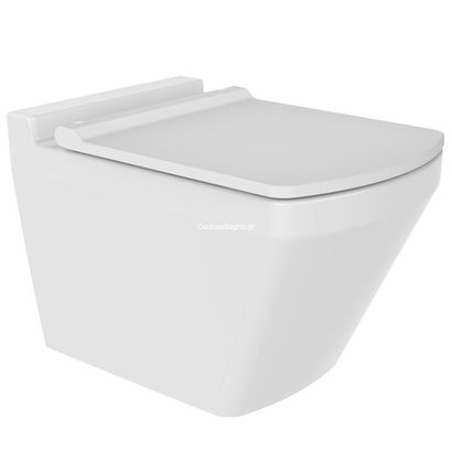 Bien Neptune Rimless Λεκάνη Κρεμαστή Με Κάλυμμα 52 cm