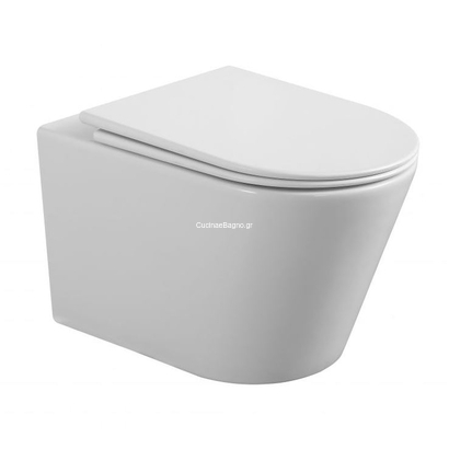 Gloria Eden Tornado 49,5x33,5 Λεκάνη Κρεμαστή με Κάλυμμα 77-2802