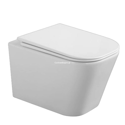 Gloria Lava Tornado 49,5x34,5 Λεκάνη Κρεμαστή με Κάλυμμα 77-2805