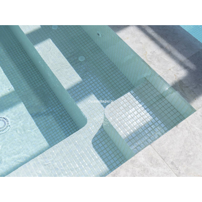 EZARRI Nickel Metal Ψηφίδα Σε Δίχτυ Λευκή