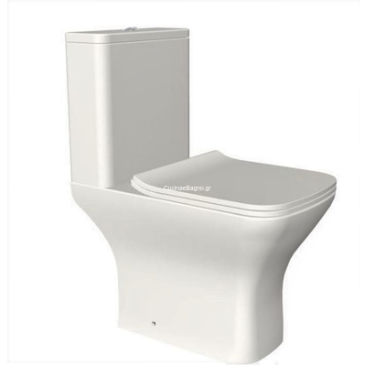 Gloria Babina Rimless 60,5x36 Λεκάνη Με Καζανάκι set-0271