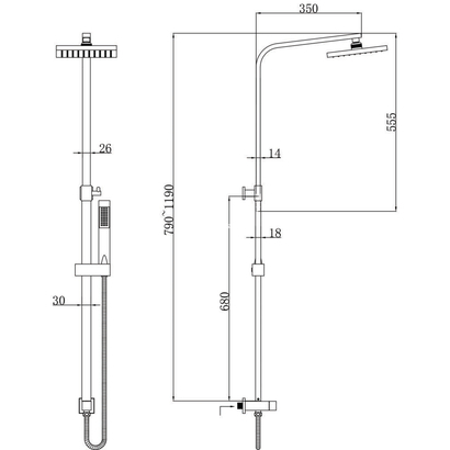 Karag KATIA C6634B Στήλη Ντουζιέρας Χωρίς Μπαταρία