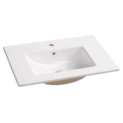 Ceramita MN75E Νιπτήρας 75x46 Επικαθήμενος Επίπλου