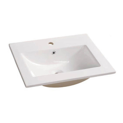 Ceramita MN60E Νιπτήρας 60x46 Επικαθήμενος Επίπλου