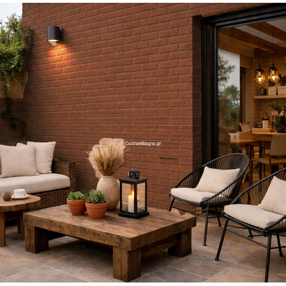 Klinker Cotto6,5x26 Πλακάκι Α'ποιότητας Τουβλάκι Λείο Ματ