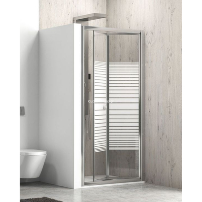 Karag M4S  91-96x180 Cm Χρωμέ Καμπίνα Ντουζιέρας Σπαστή ΣΕΡΙΓΡΑΦΙΑ