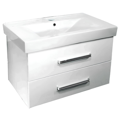 Gloria Orno 80x51 Λευκό Έπιπλο Μπάνιου Κρεμαστό set-0131