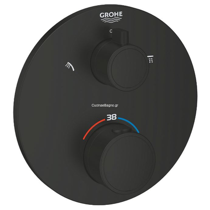 Grohe Grohtherm 1022082430 Θερμοστατική Μπαταρία Εντοιχισμού 2 Ροών & Διανομέα