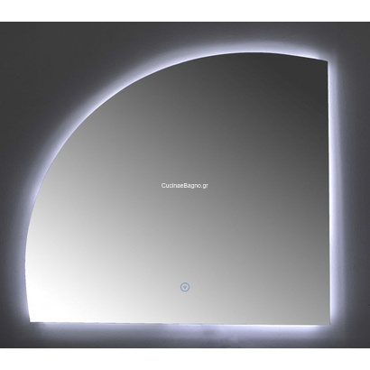 Gloria Galileo 100x90 Καθρέπτης Μπάνιου Ημικύκλιο LED Touch 67-46106