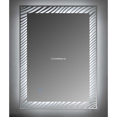 Gloria Grilia Led Καθρέπτης 60x80 Μπάνιου Touch 77-0113