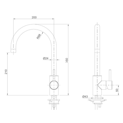 Sanitec Doppio Μπαταρία Κουζίνας 00-02-00252