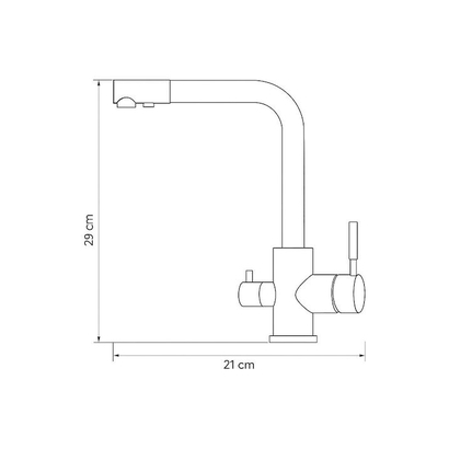 TEMA Μπαταρία Κουζίνας Φίλτρου Satin DDW9700