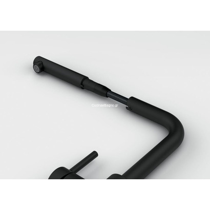 Franke Lina L Ντους Black Matt Μπαταρία Κουζίνας 115.0712.435